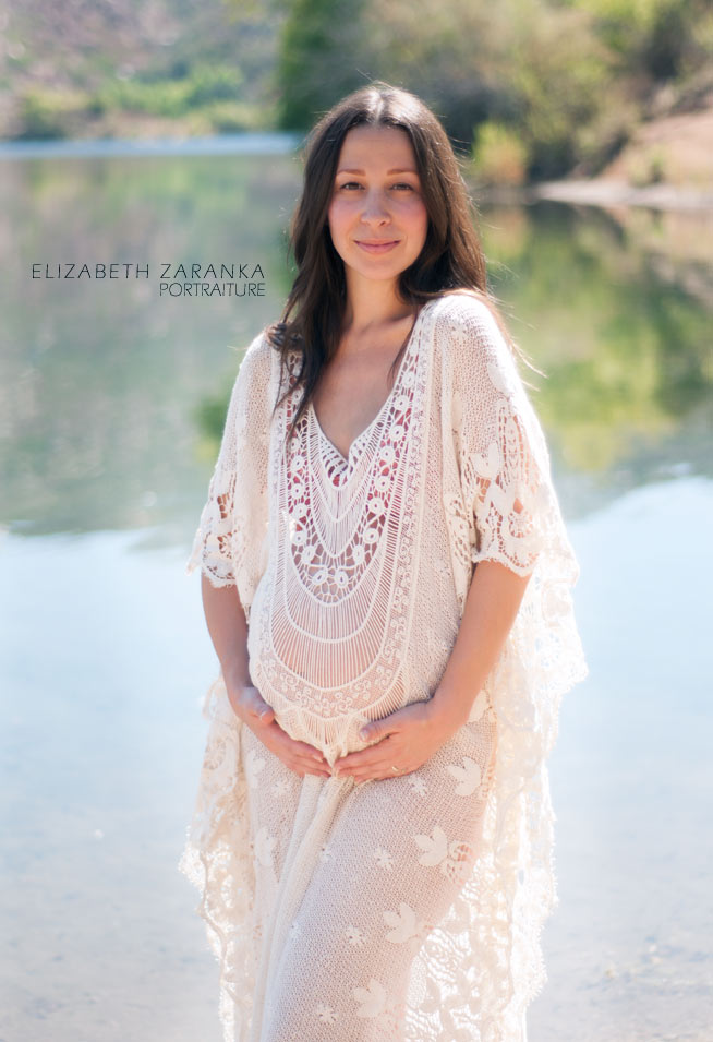 san diego maternity photo at the lake